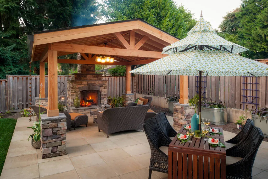 Barbecue and Dining Table Patios